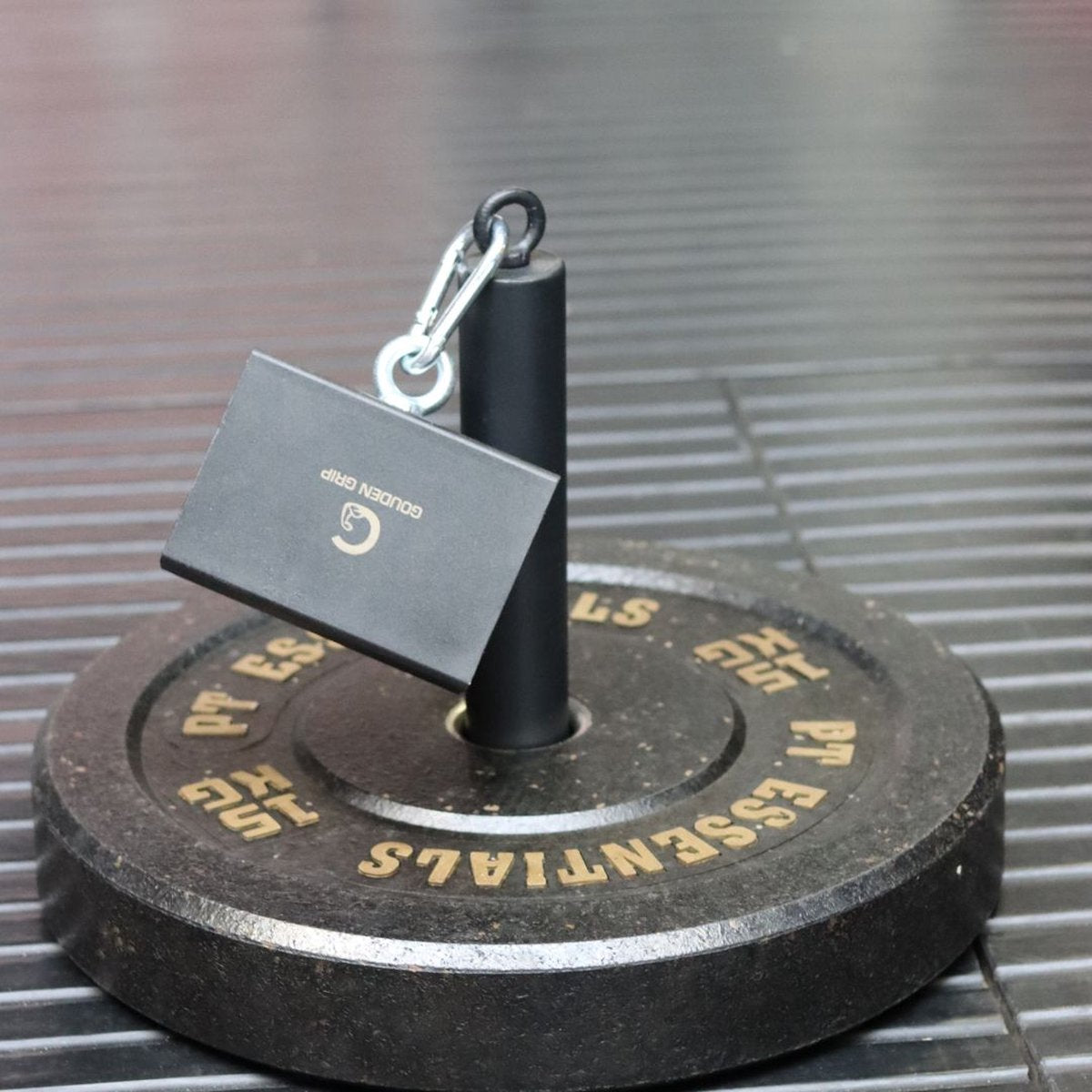Steel Pinch Grip Block for grip strength training, available in Slim, Medium, and Fat sizes, made from cold hard steel with a grippy powder-coated texture, designed for pinch grip training.