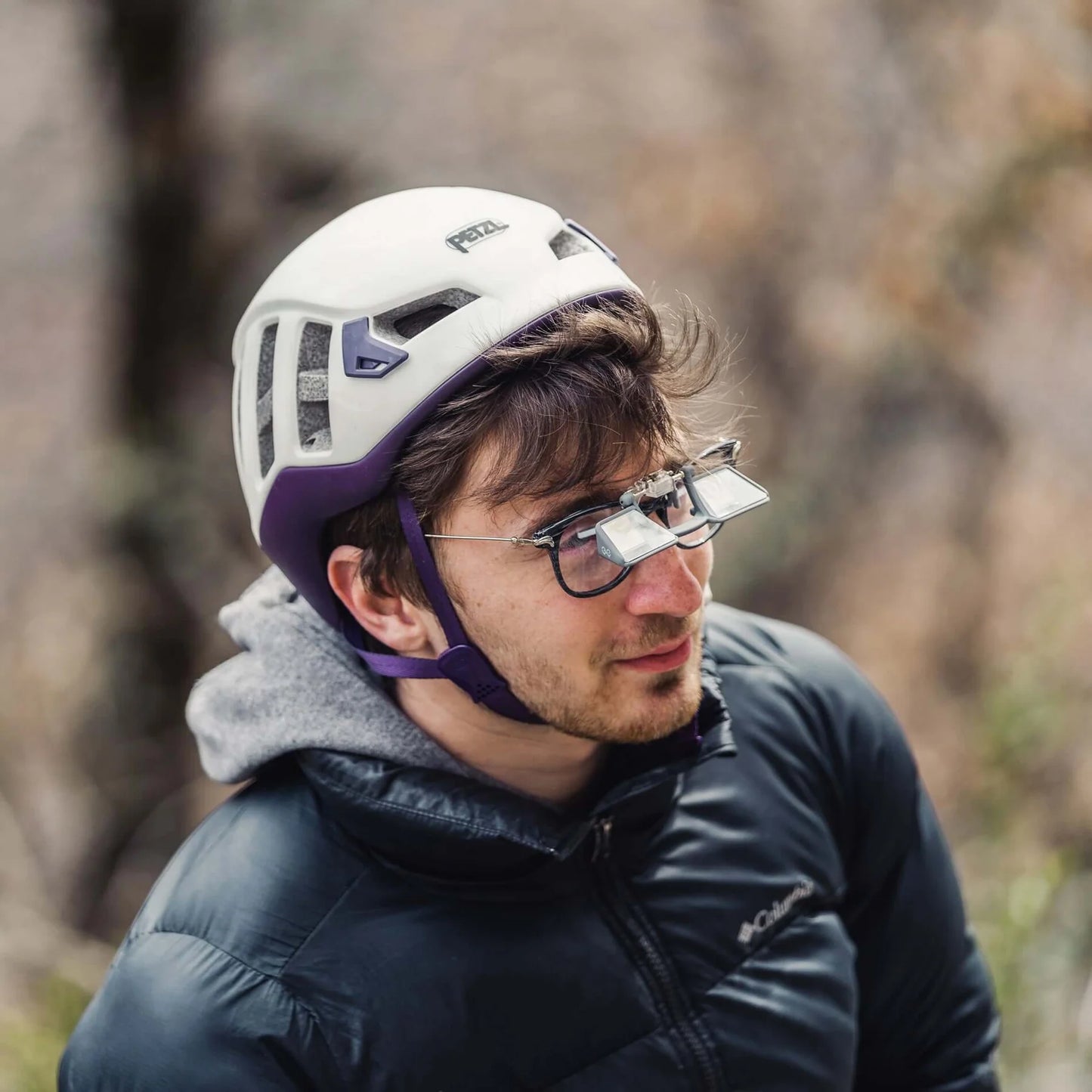 YY Vertical's clip up - belay glasses - grey