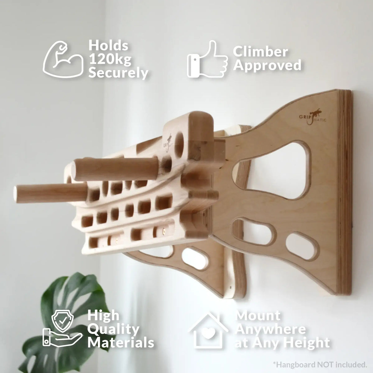 Gripnatic Edgeline Console Hangboard Mount (Wood / Metal)