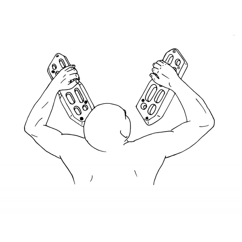 Spinchboard -  double rotatable hangboard -Max Climbing -