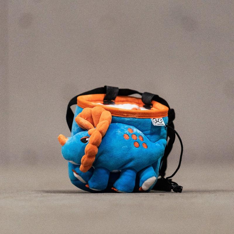 YY Vertical Chalkbag Triceratops - fun chalk bag - Max Climbing