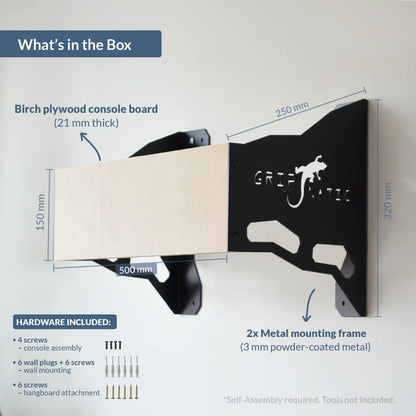 Gripnatic Edgeline Console Hangboard Mount (Wood / Metal)