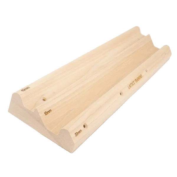 Lattice – Triple Rung – Wooden Hangboard for Finger Strength Training