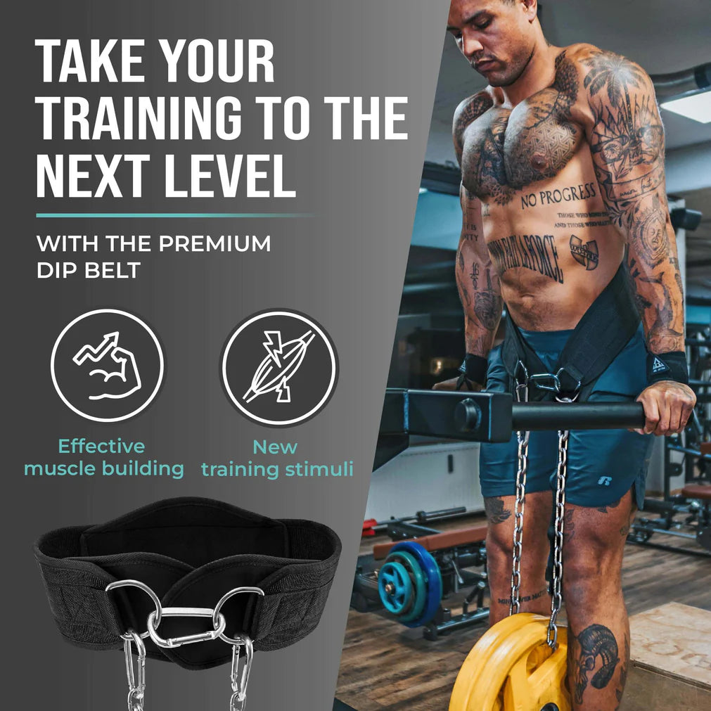 Pullup & Dip Weighted Dip Belt – For Pull-Ups & Hangboard Training