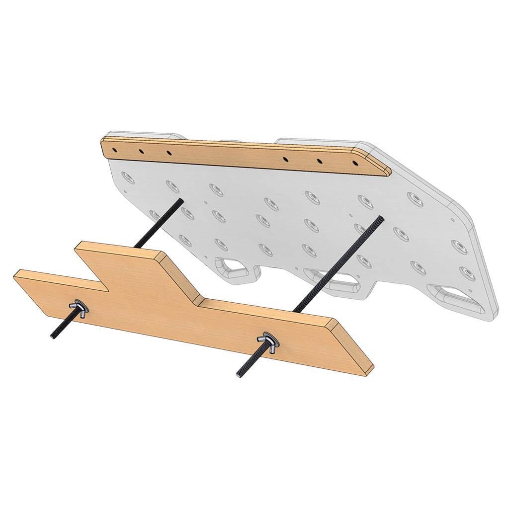 Screwless kit - Max Climbing - for mounting a hangboard in doorframe