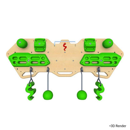 Basewood Full Combo - Max Climbing - Allenati a casa - verde fluo