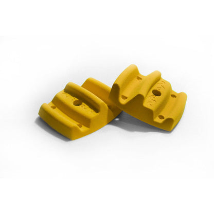 Crimpgimp is een trainingshulpmiddel om te trainen op crimps voor klimmers - Max Climbing - geel